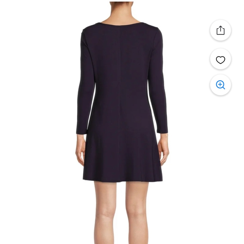 Nine. Eight New York Women’s Navy Long Sleeve T-Shirt Dress Size XL NWT - Picture 4 of 11